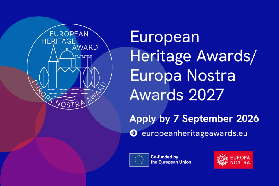 Locandina dell'evento "European Heritage Awards/Europa Nostra Awards 2027"